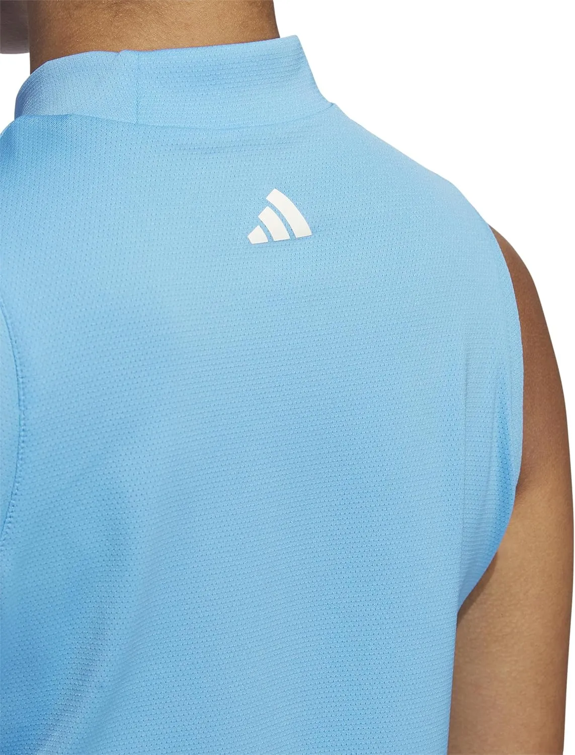 adidas Women's Ultimate365 Sleeveless Mock Neck Polo Shirt