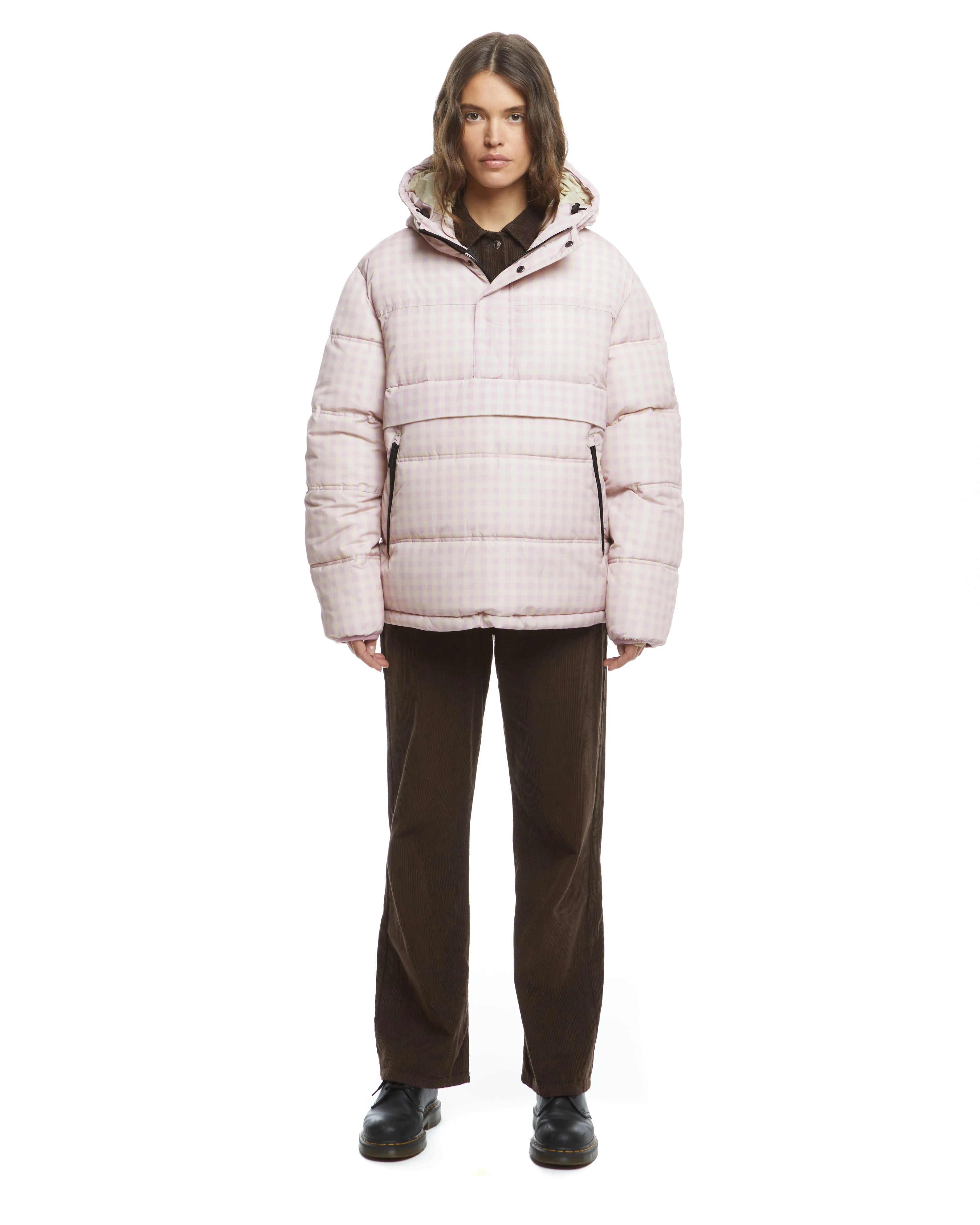 Anorak Puffer - Mauve Check