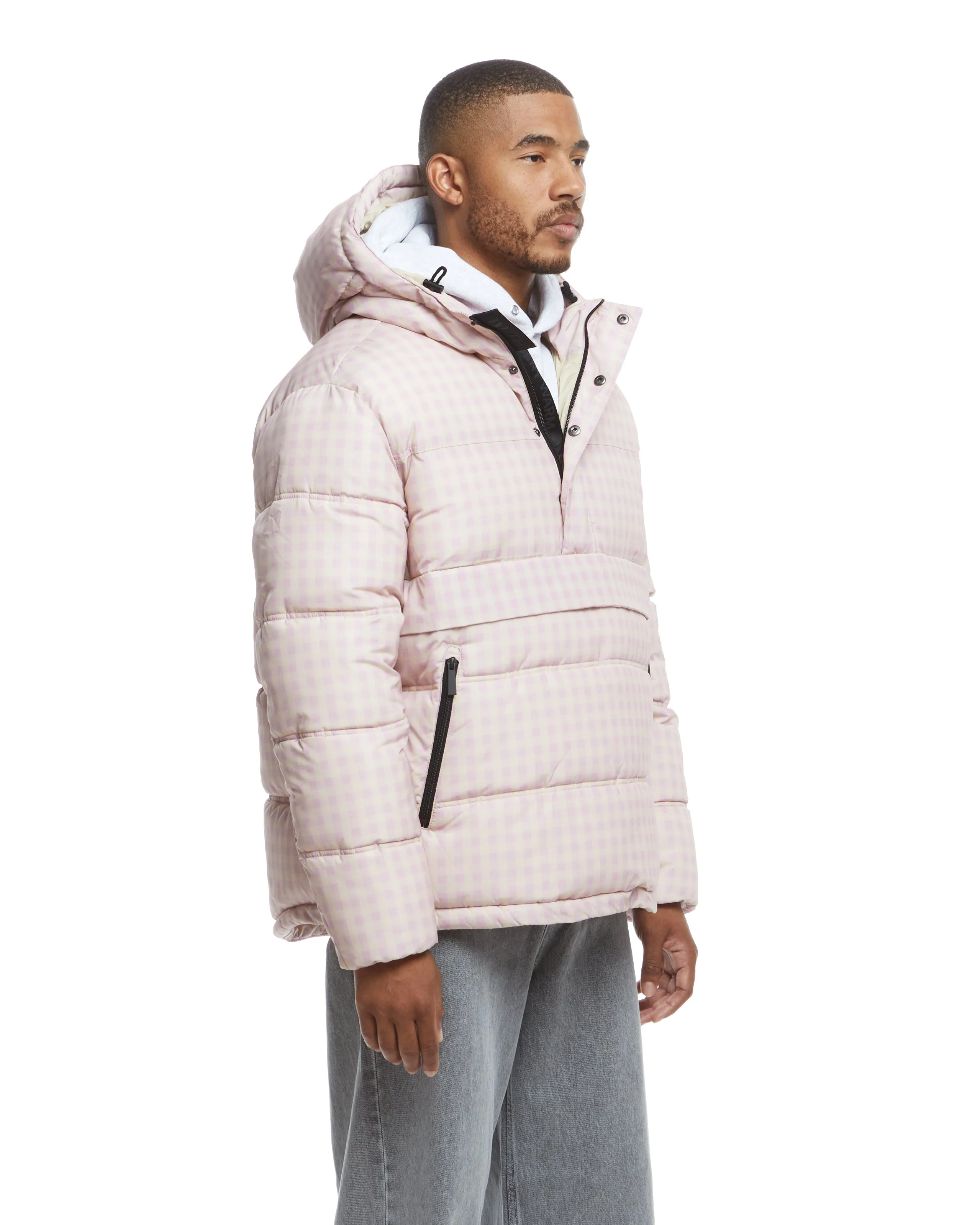 Anorak Puffer - Mauve Check