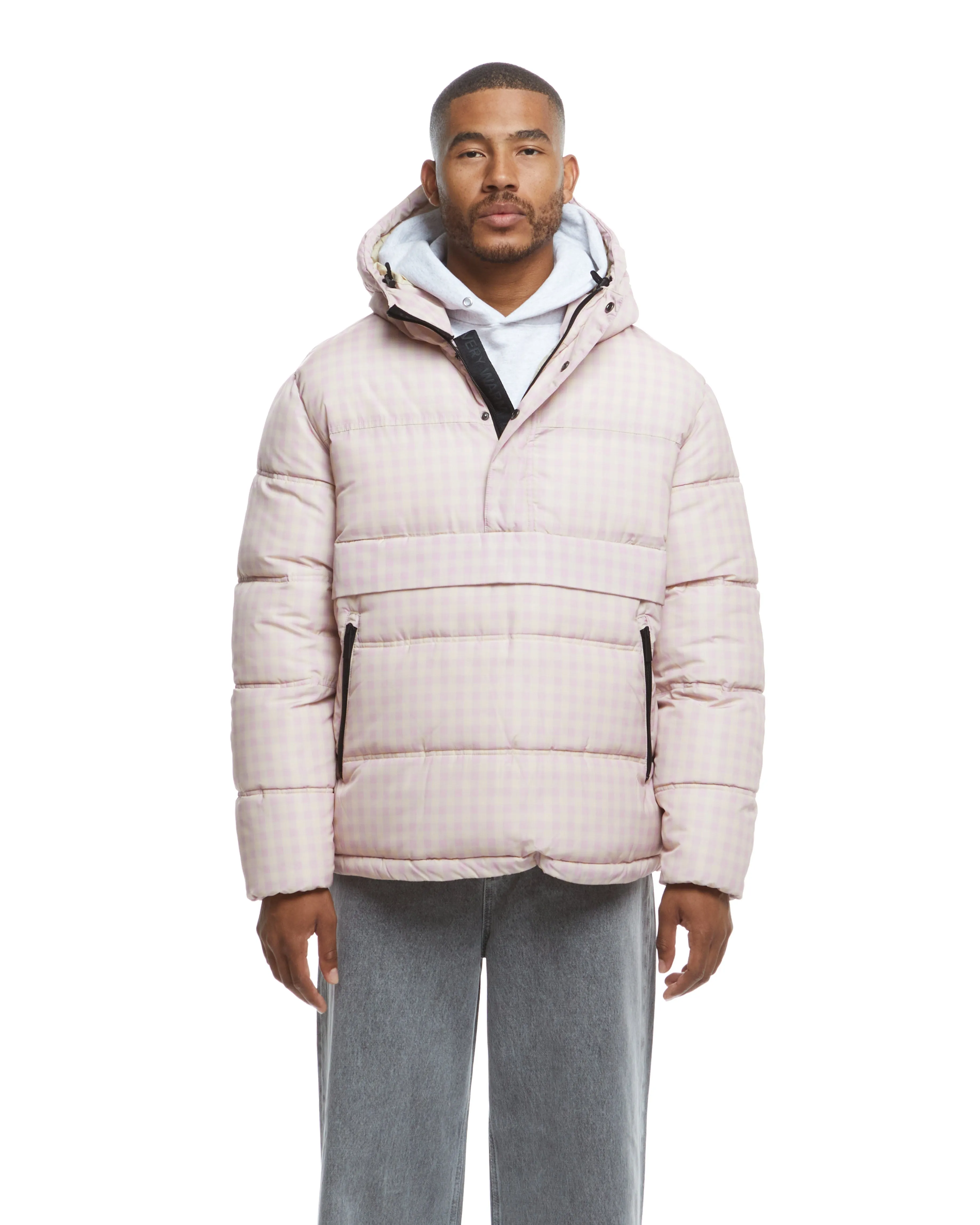Anorak Puffer - Mauve Check