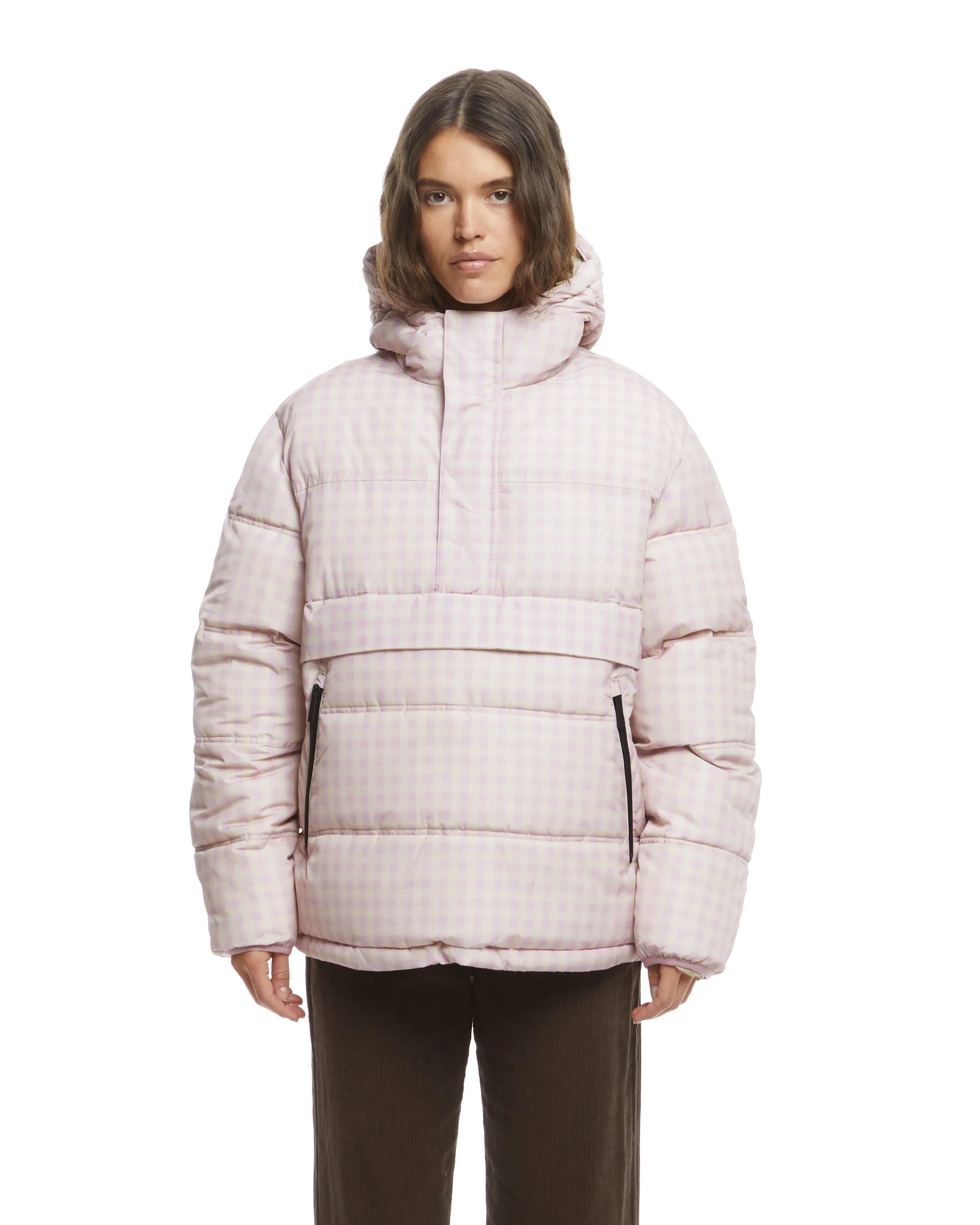 Anorak Puffer - Mauve Check