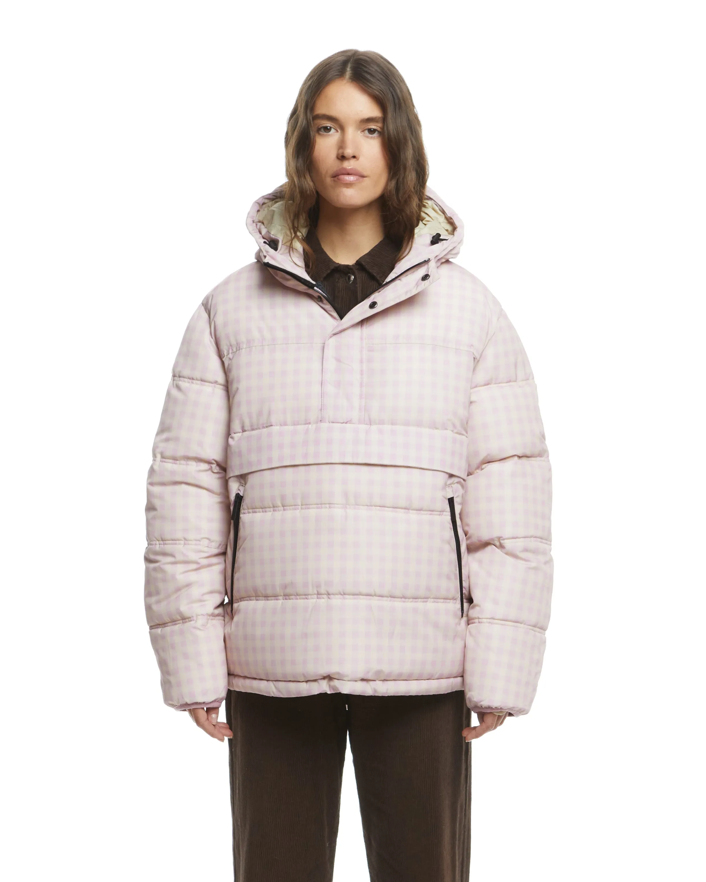 Anorak Puffer - Mauve Check