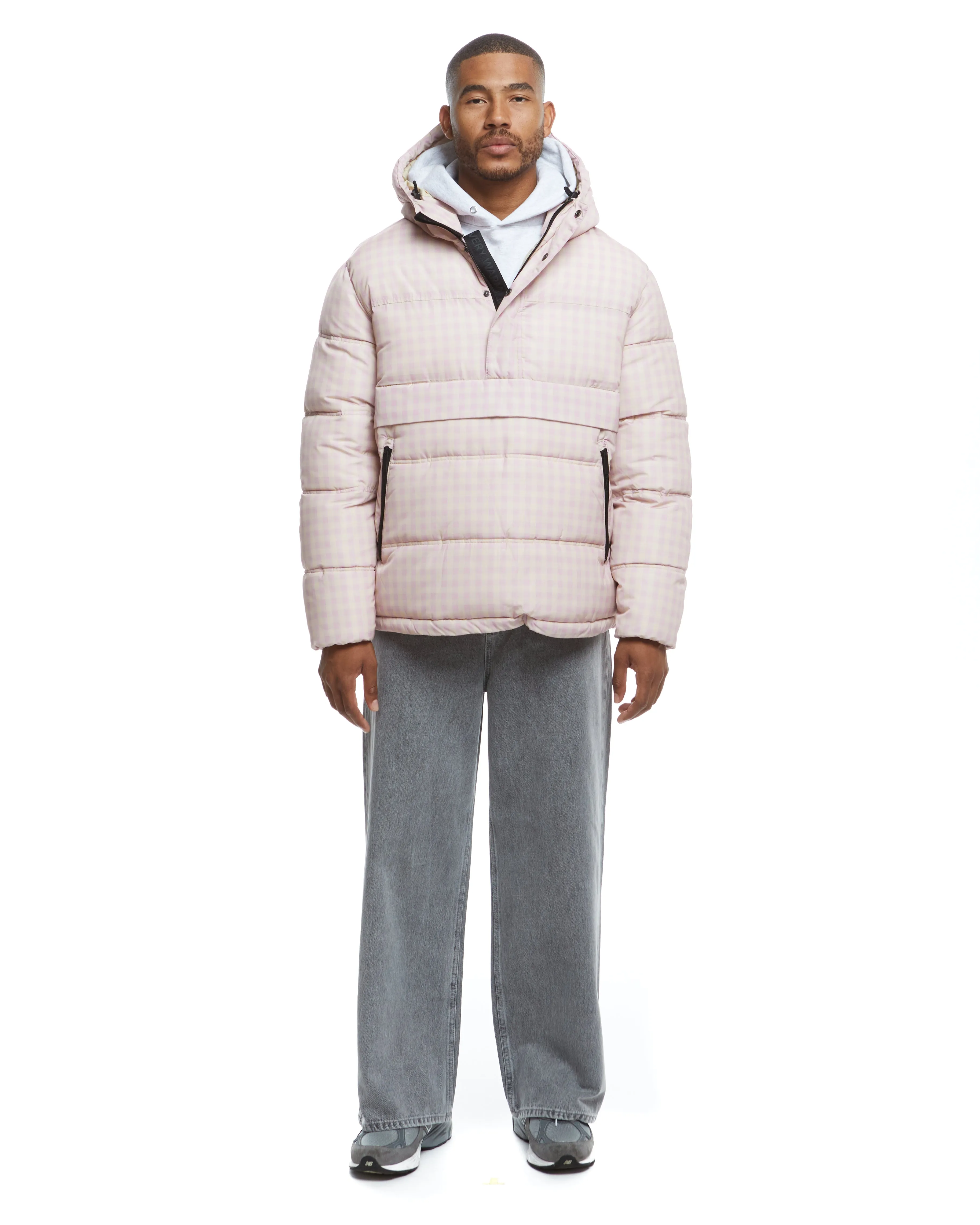 Anorak Puffer - Mauve Check