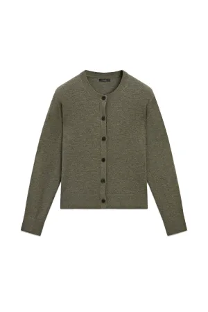 Crew Neck Knit Cardigan