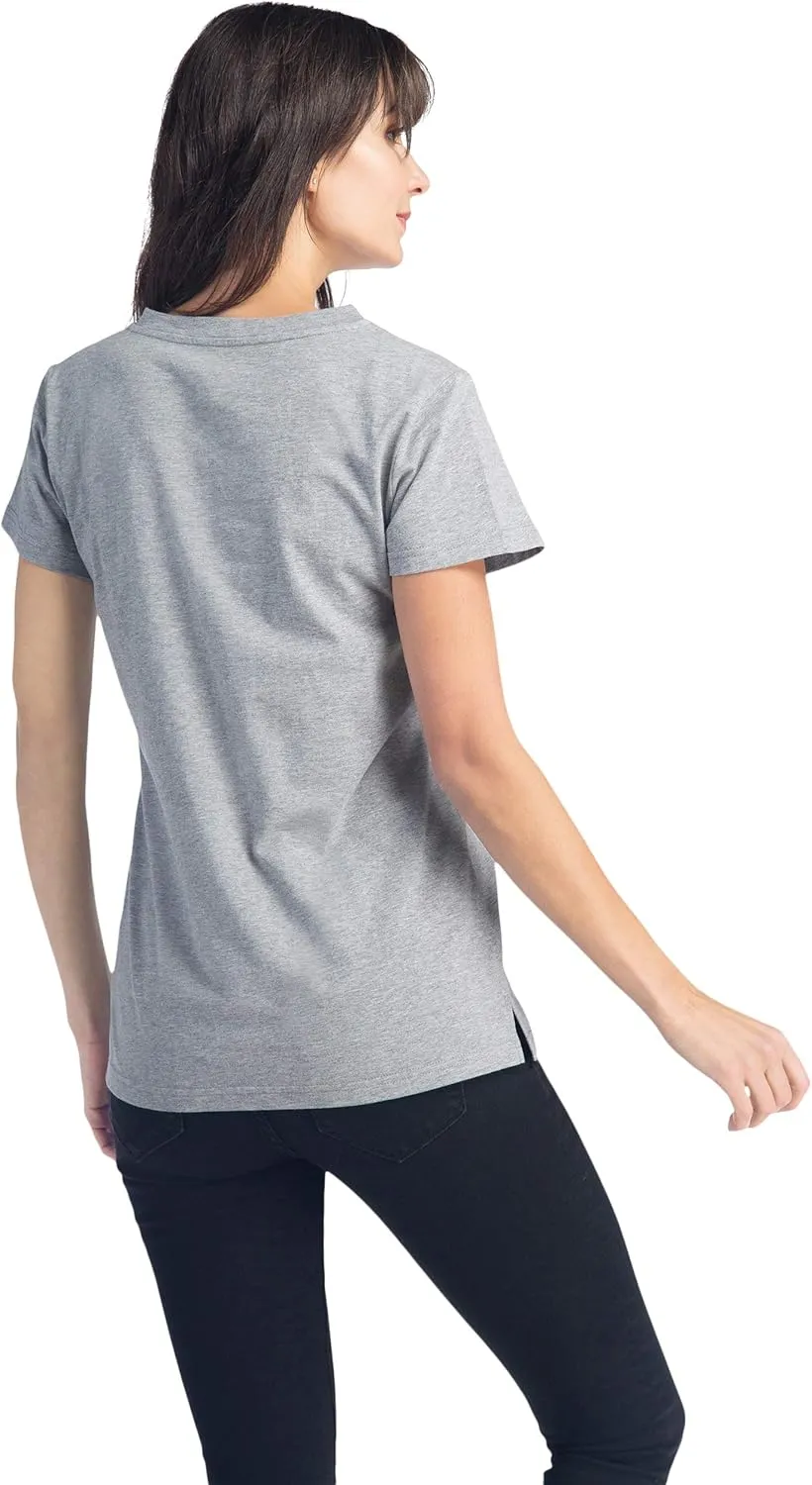 Fishers Finery Women's Ecofabric Short Sleeve Classic Fit V Neck Tee