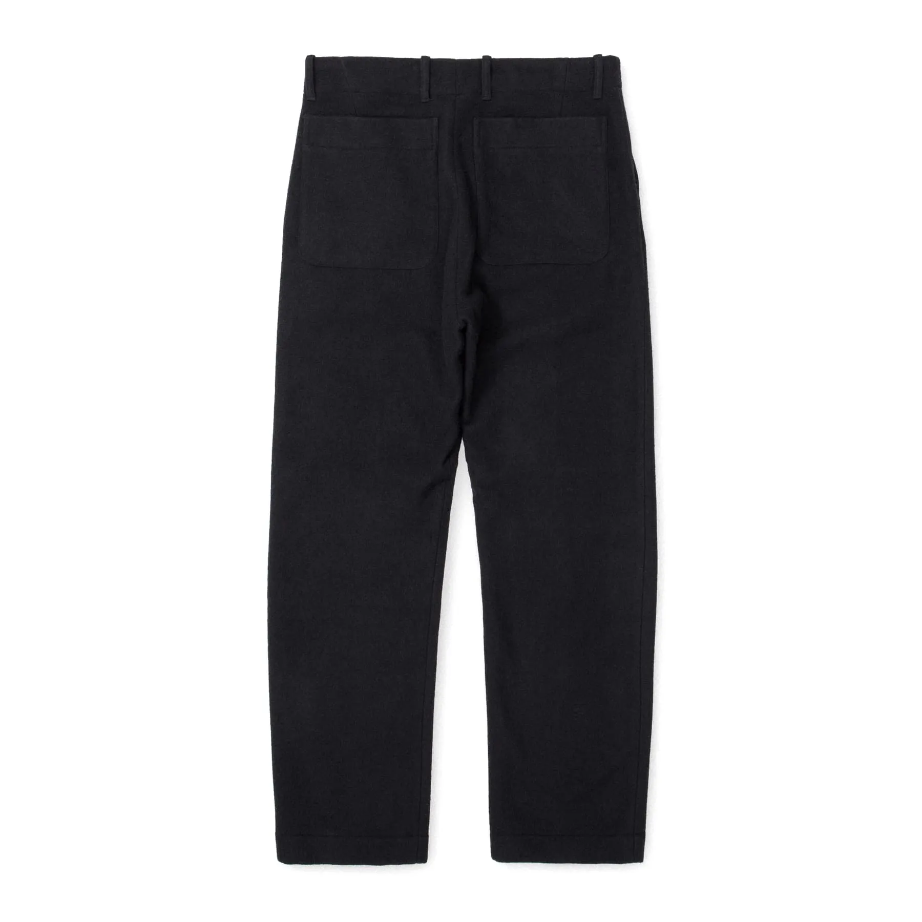 Fox P Lined Trousers Pure Wool Flannel - Midnight