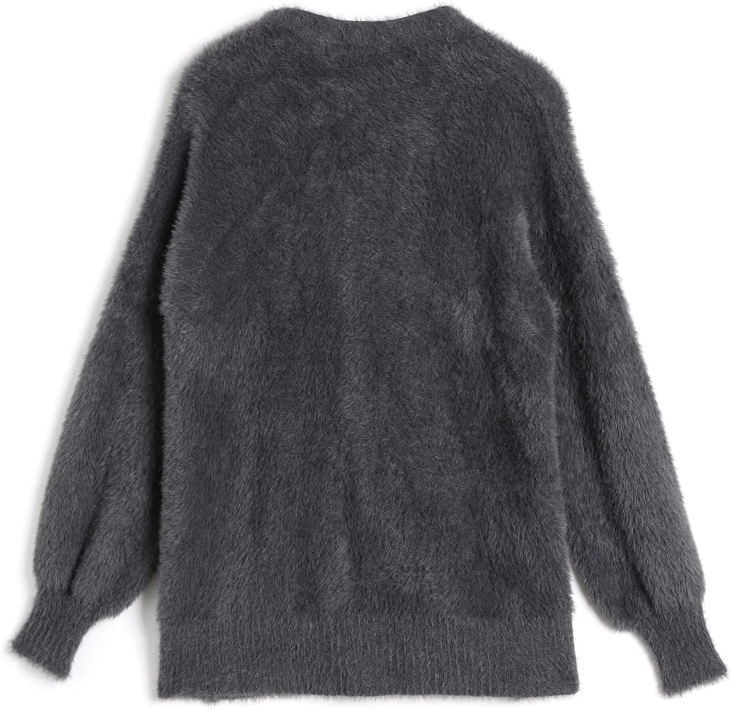 JASCLS Women's Trendy Casual Loose Oversized Color Block Long Sleeve Open Front Sweater Cardigans for Women
