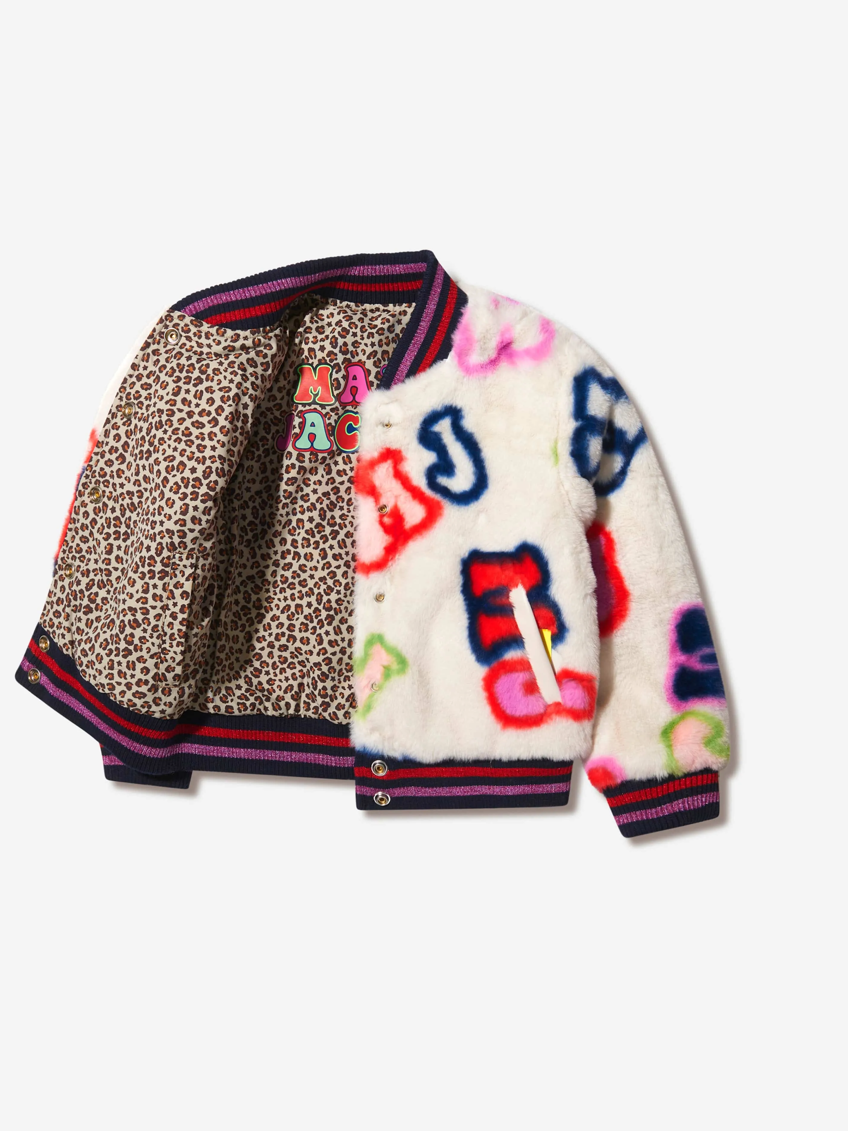 MARC JACOBS Girls Faux Fur Reversible Jacket