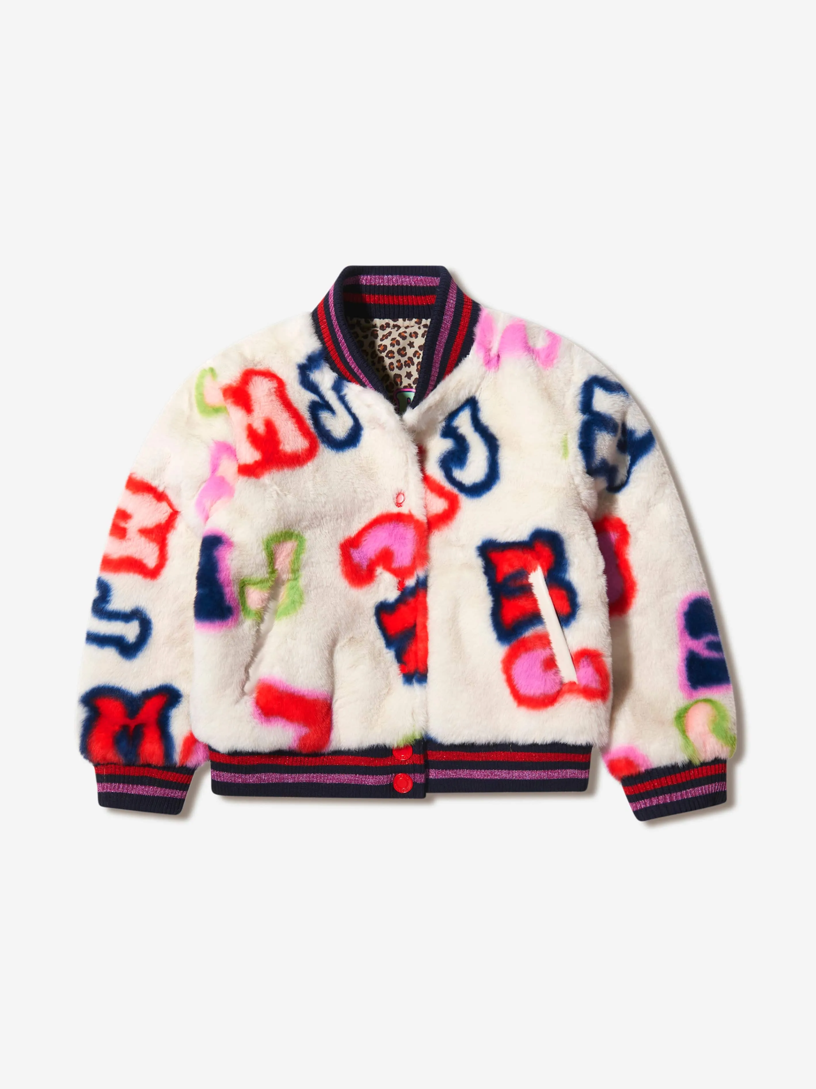 MARC JACOBS Girls Faux Fur Reversible Jacket