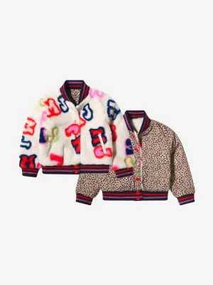 MARC JACOBS Girls Faux Fur Reversible Jacket