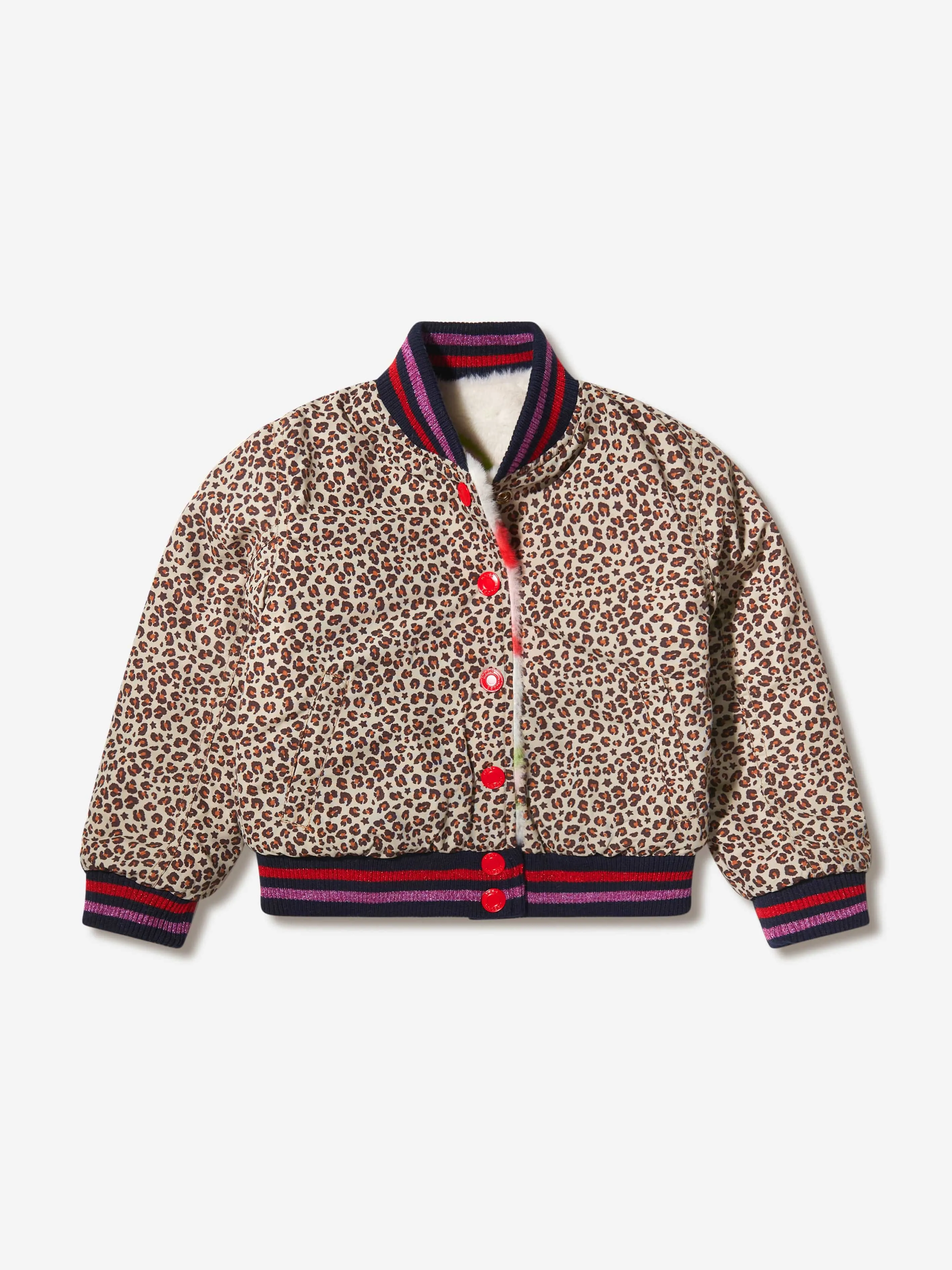 MARC JACOBS Girls Faux Fur Reversible Jacket