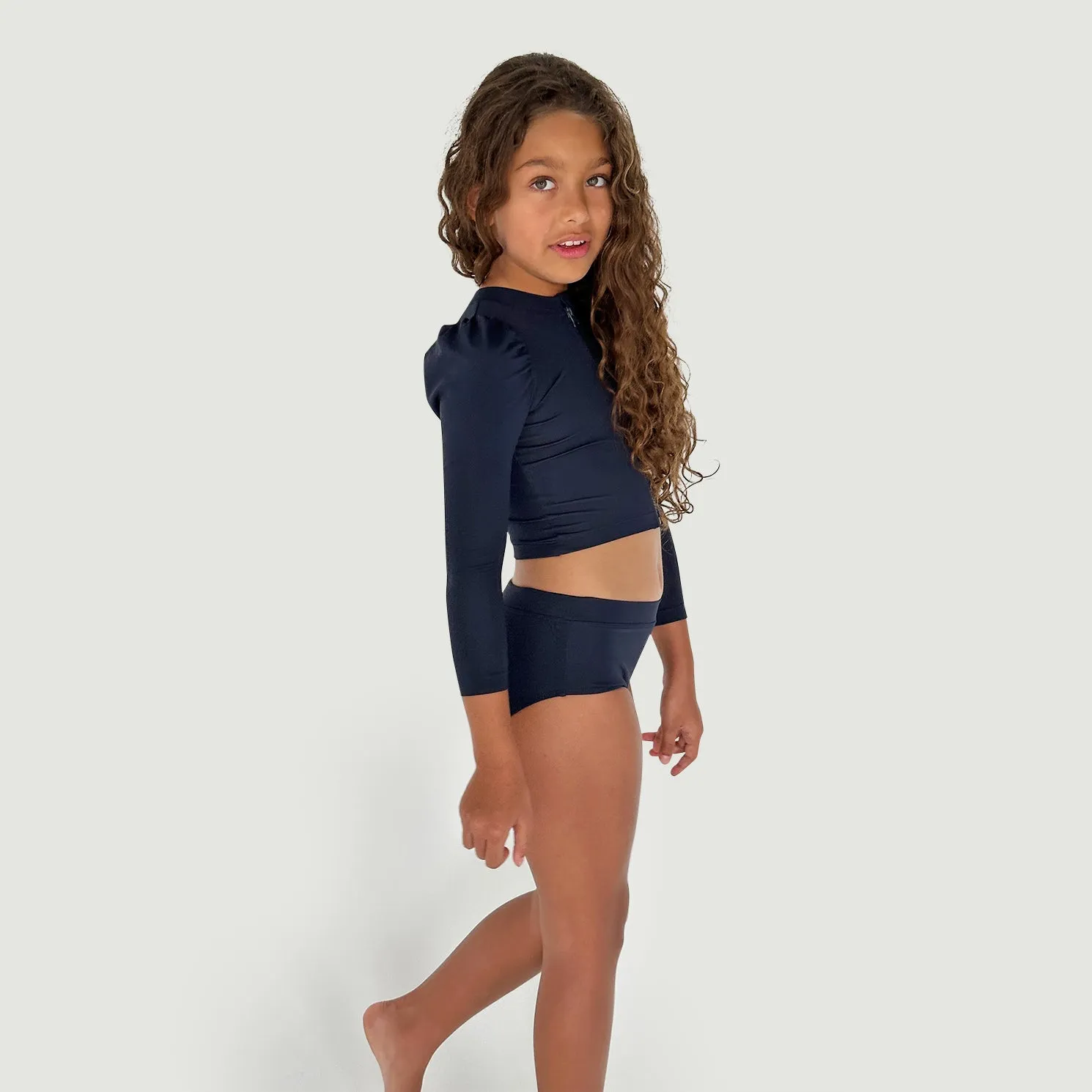 Puff Sleeve Swim Cardigan