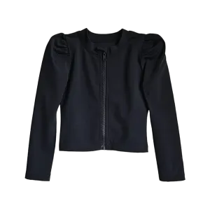 Puff Sleeve Swim Cardigan