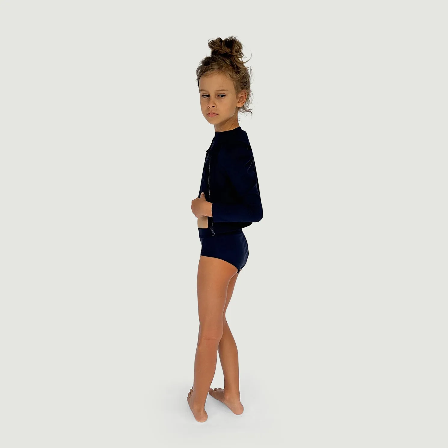 Puff Sleeve Swim Cardigan