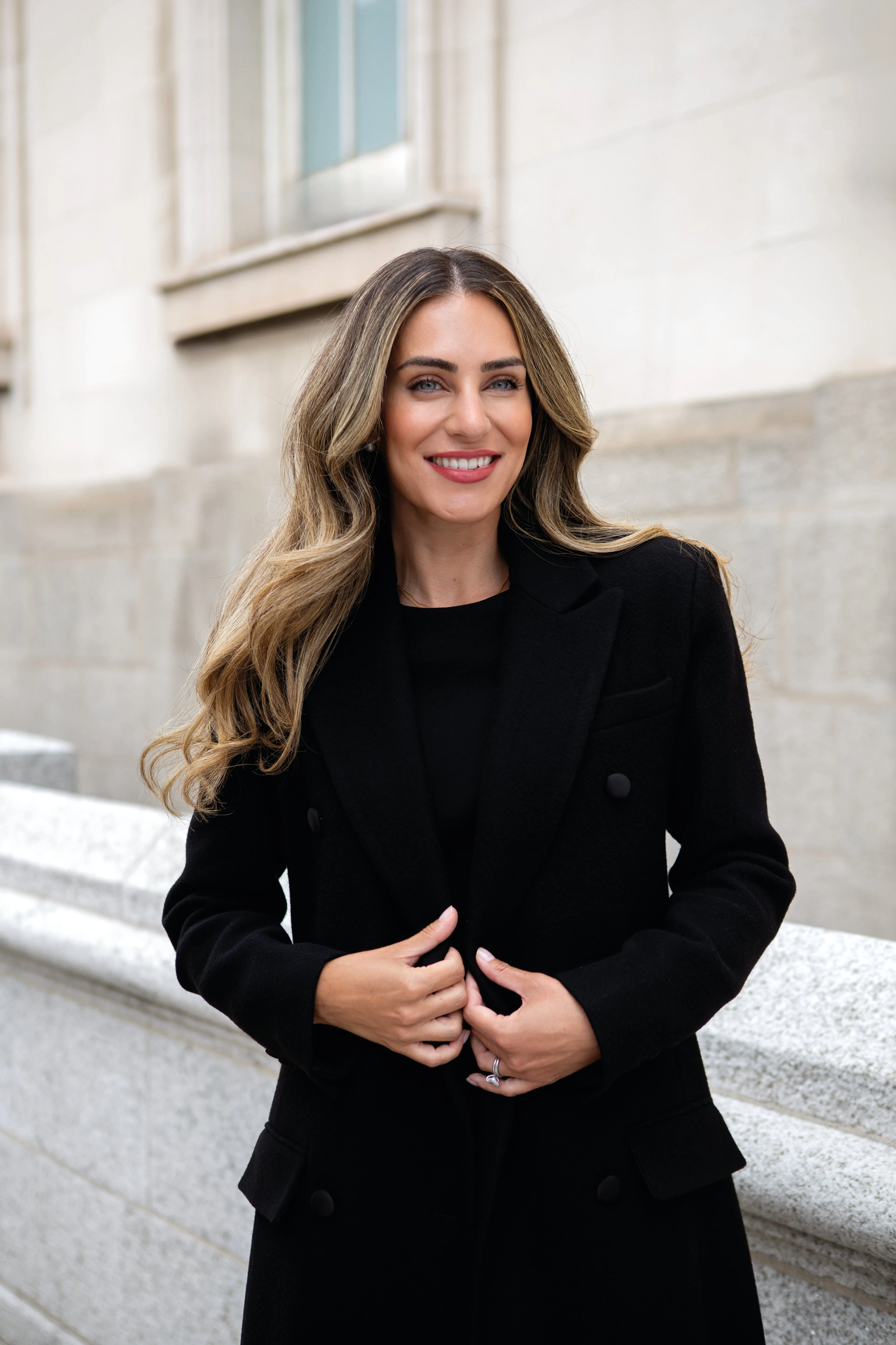 "The Jessica" - Longline Coat (Black)