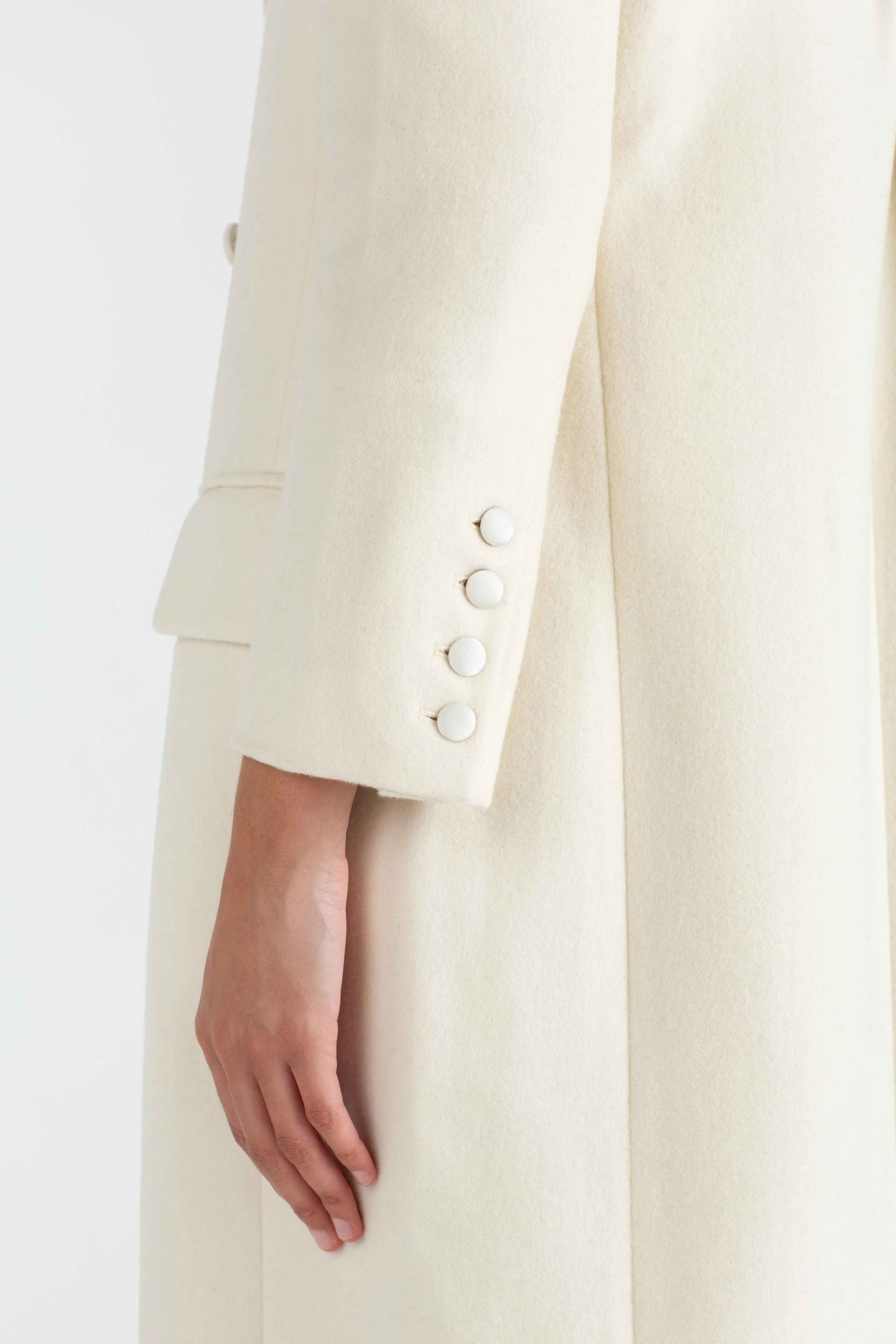 "The Jessica" - Longline Coat (Cream)
