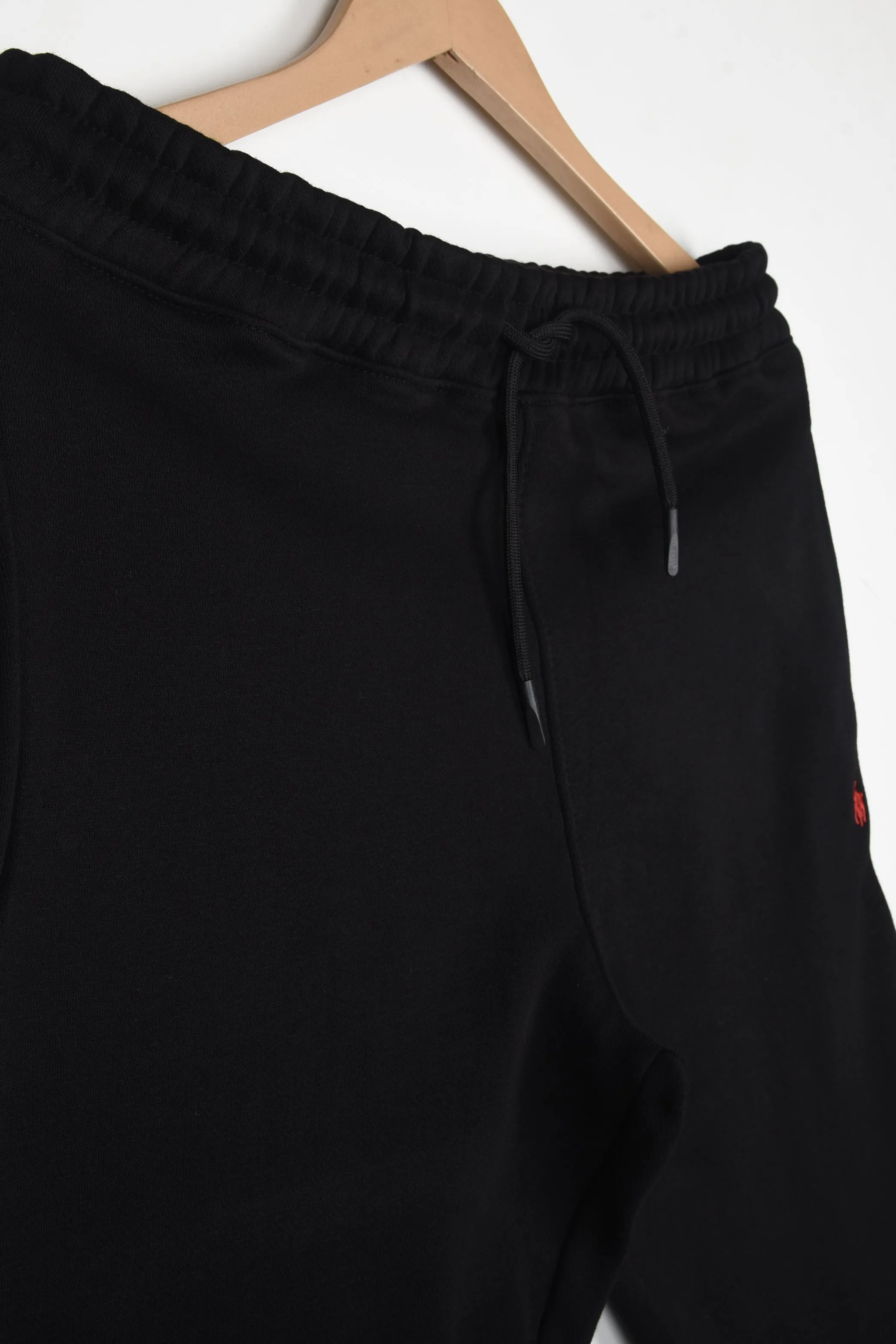 RALPH LAUREN SMALL PONY FLEECE TROUSERS (BLACK)