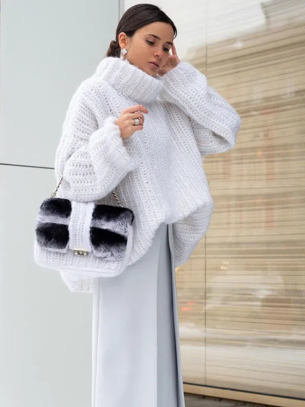 Relaxed Fit Chunky Turtleneck Sweater | Oversized Cozy Jumper