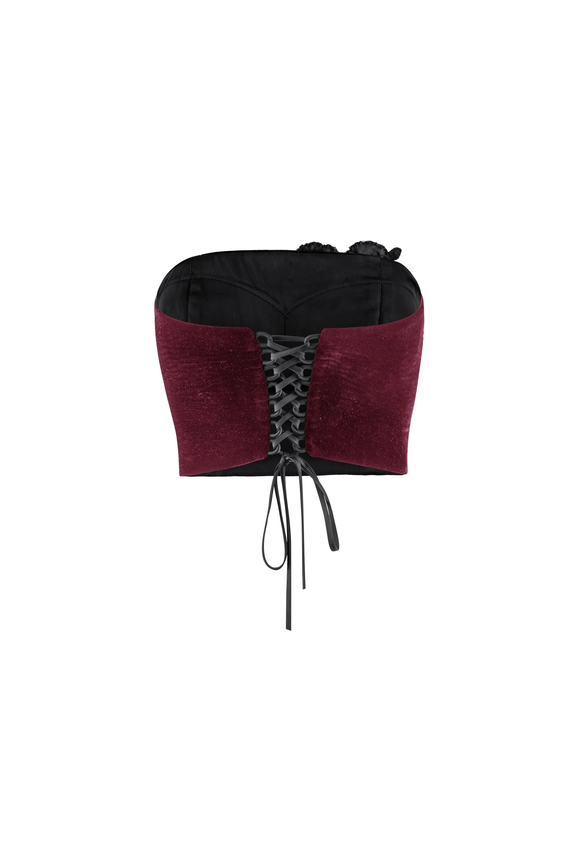 Rosa Embellished Bustier - Burgundy (Limited Edition)