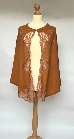 SALE 100% Cashmere Poncho Bedjacket (In stock, 3-day dispatch)