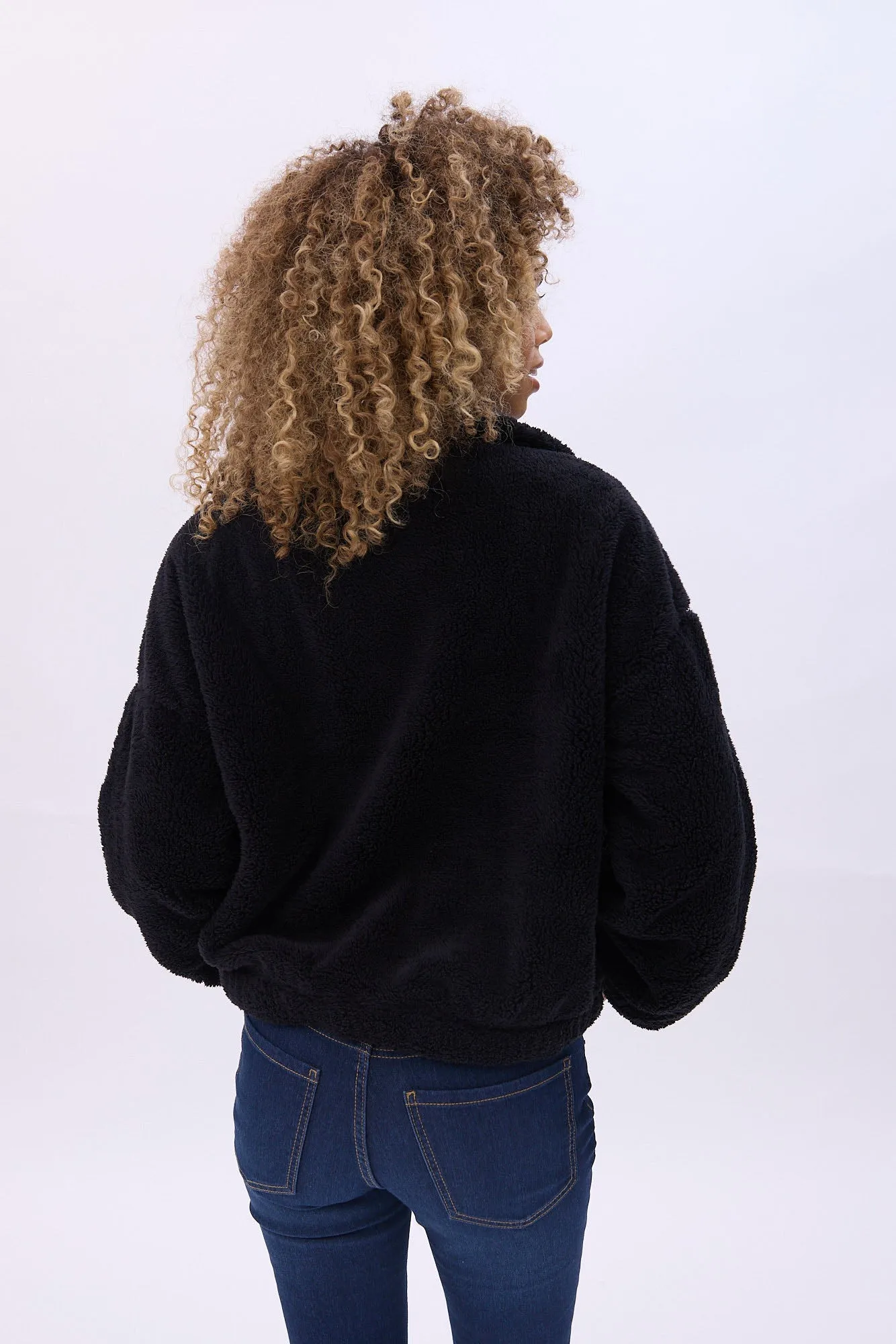 Sherpa Zip-Up Sweatshirt