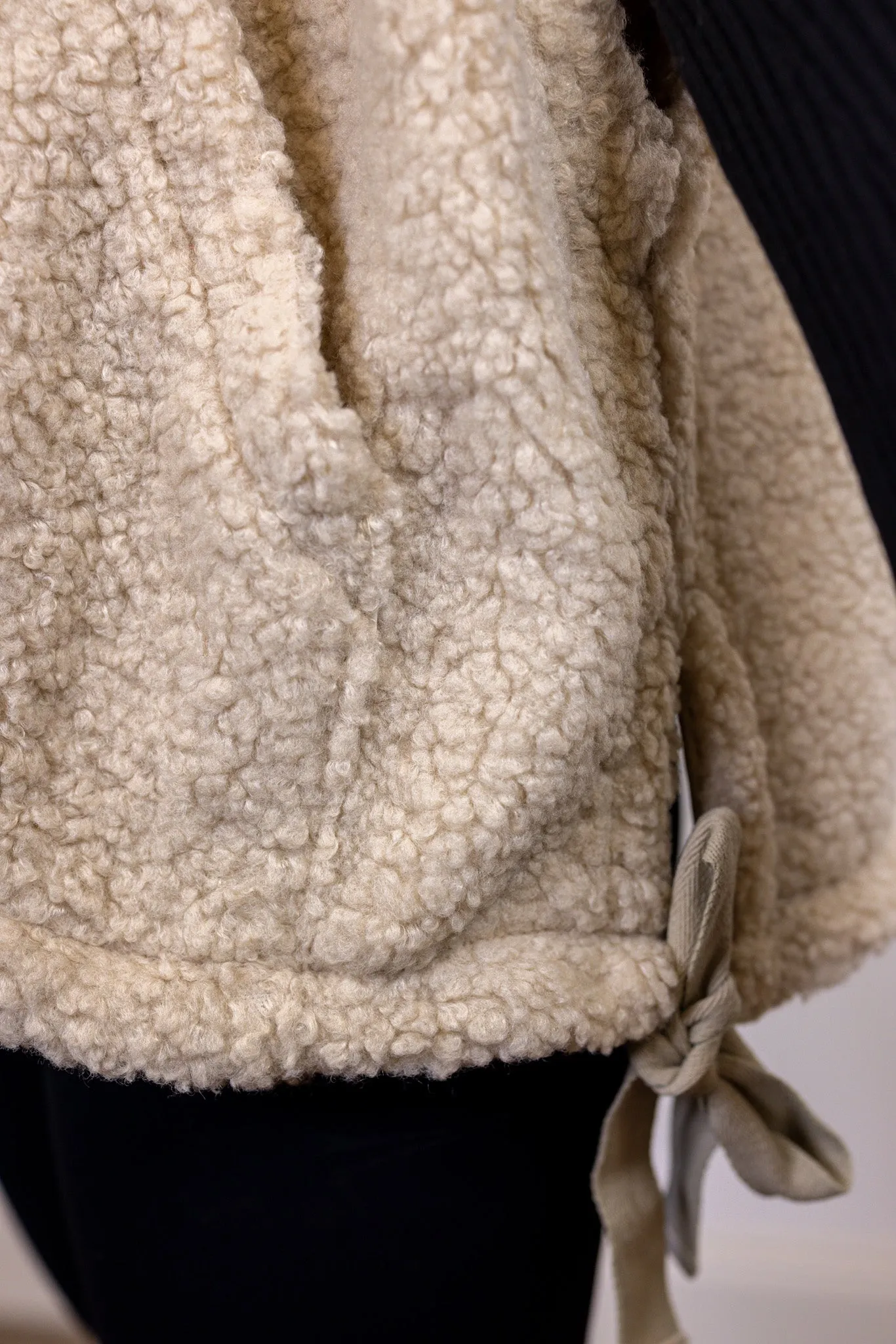 Teddy Fur Beige Sherpa Vest
