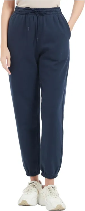 Tronjori Womens High Waisted Pull on Baggy Fleece Lined Sweatpants Fall Winter Athletic Jogger Lounge Trousers Cinch Bottom