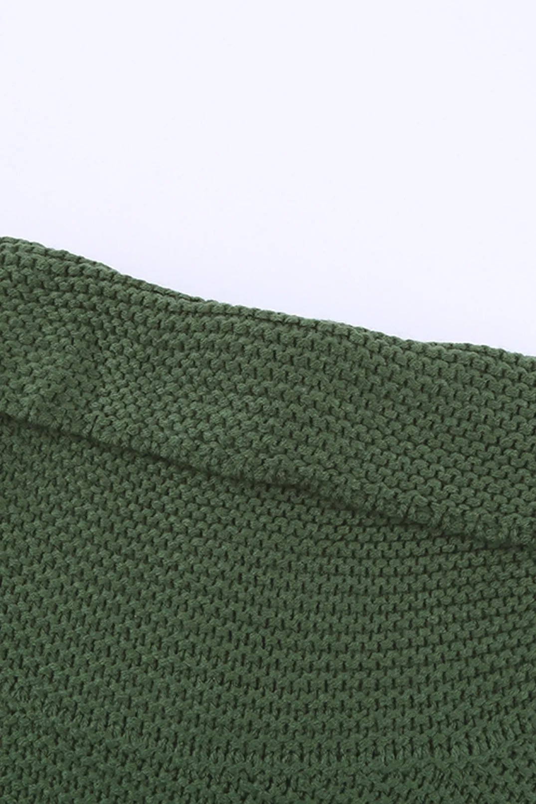 Women Turtleneck Splicing Chunky Knit Pullover Sweater
