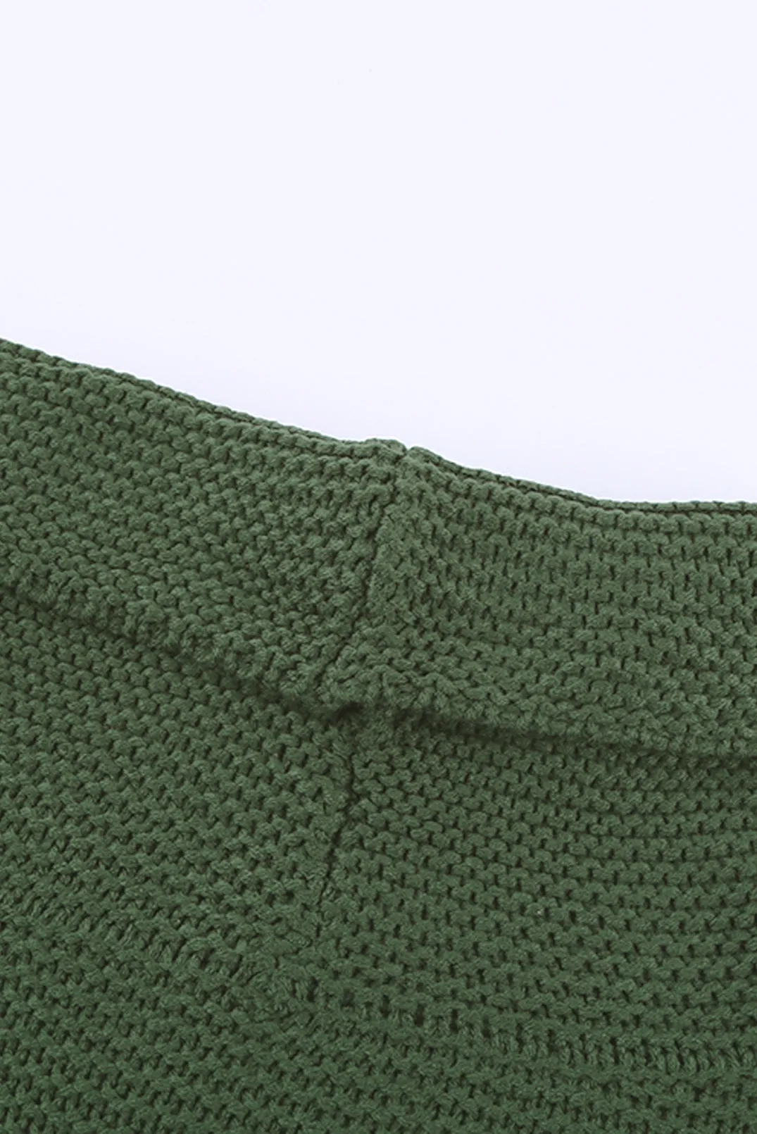 Women Turtleneck Splicing Chunky Knit Pullover Sweater