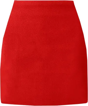 Women's High Waist Wool Fall Winter Mini Pencil Bodycon Skirt