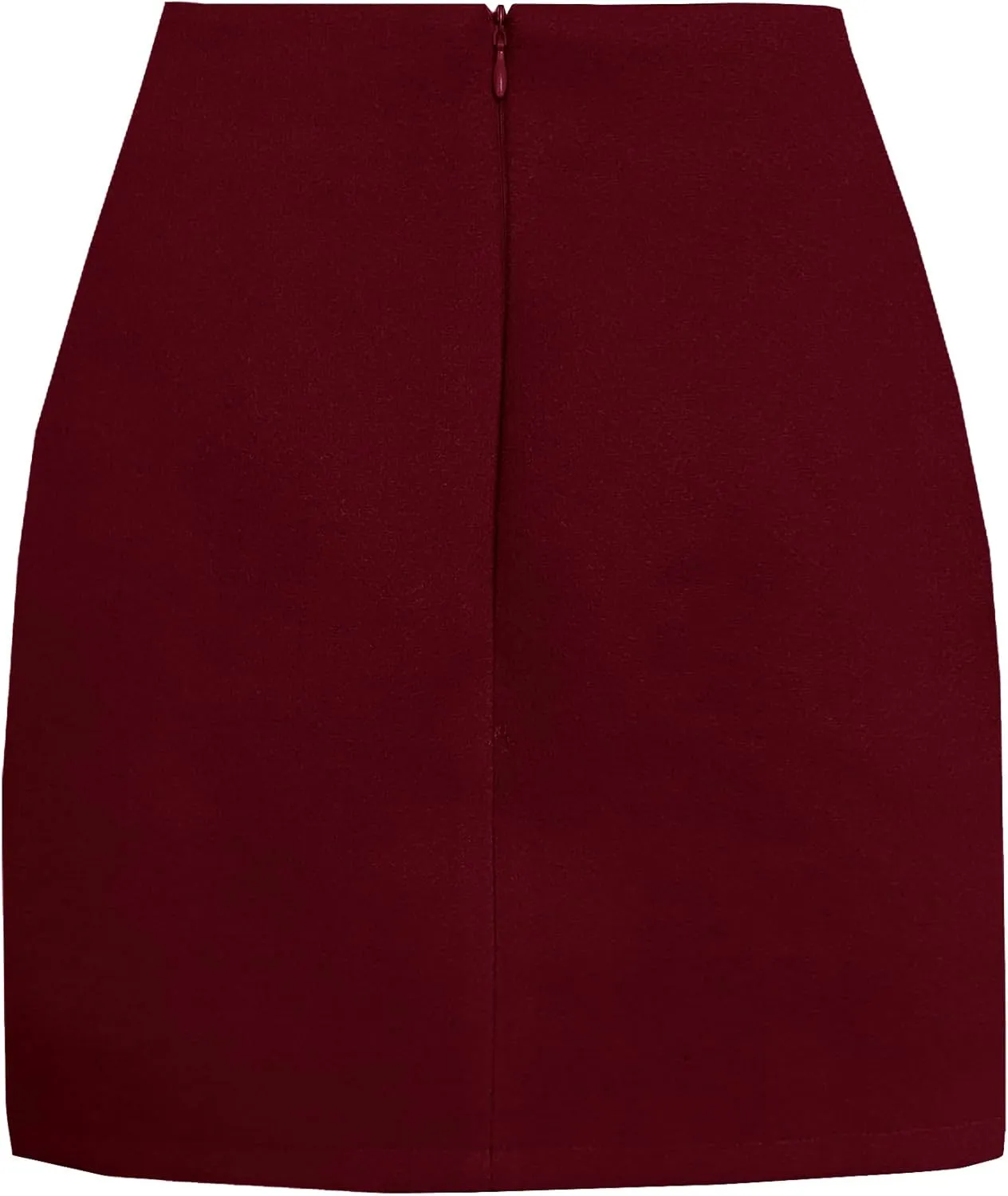 Women's High Waist Wool Fall Winter Mini Pencil Bodycon Skirt